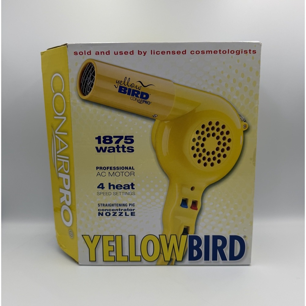 CONAIR Pro Yellow Bird 1875 Watt Hair Dryer